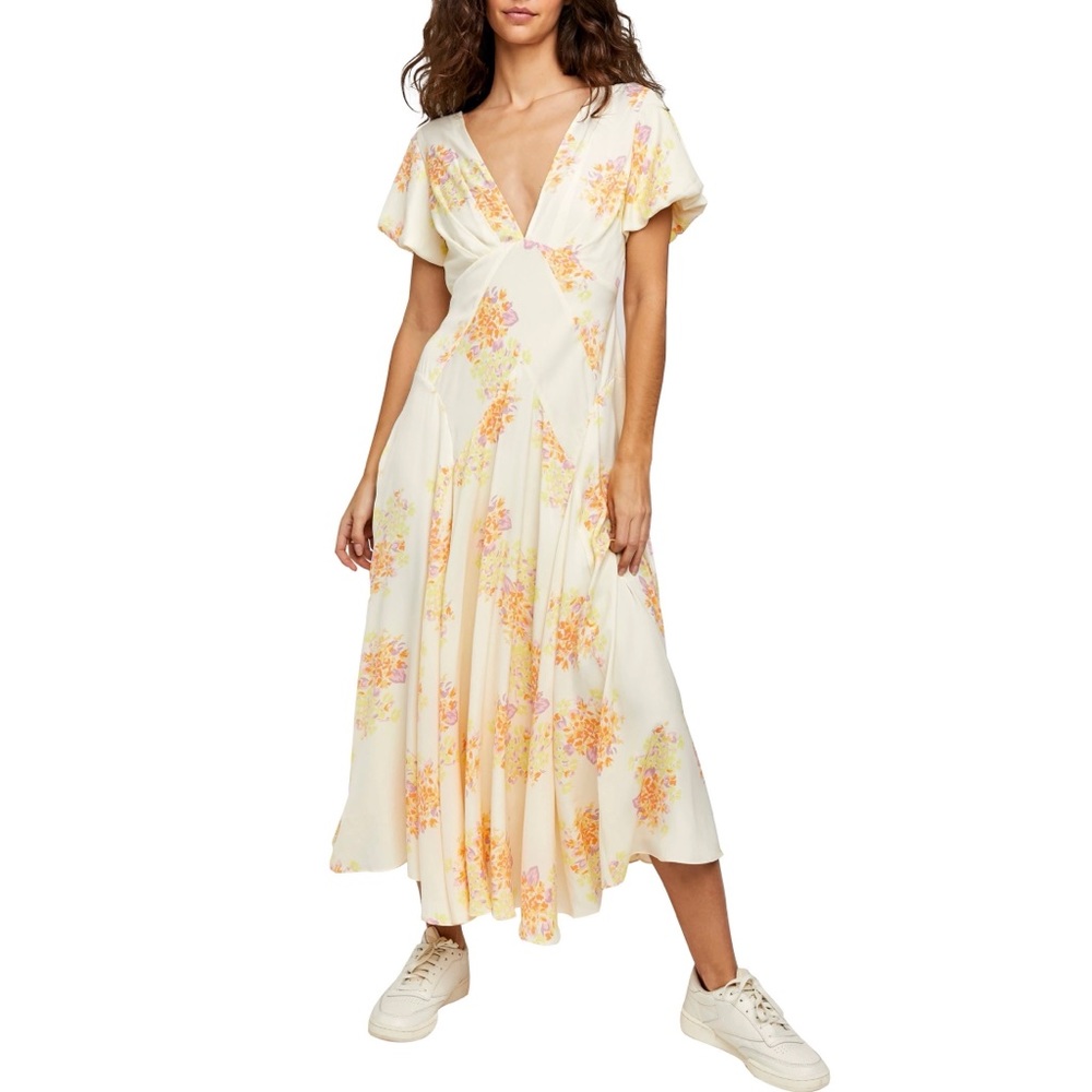 Free People Laura Midi Floral Dress